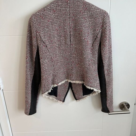 Rebecca Taylor Cropped Blazer with Leather Details - Picture 6 of 13